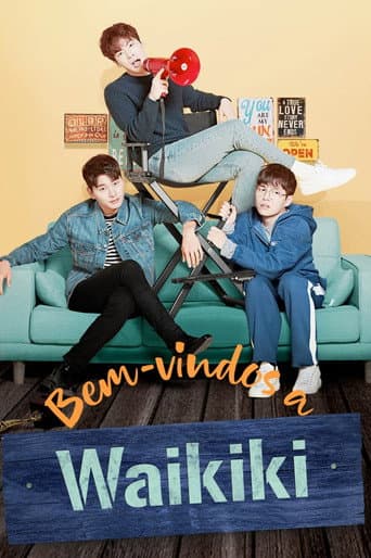 Pôster oficial do dorama Bem-vindos a Waikiki em português