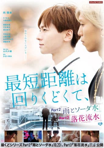 Pôster oficial do dorama The Shortest Distance Is Round: Rain and Soda em português